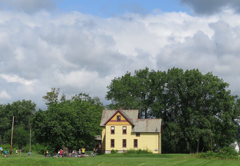 Going places: Schoharie Crossing, Mabee Farm, Cohoes Falls to finish line in Albany of 8-day, 400-mile Cycle the Erie biketour