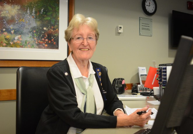 Irene Redleaf, a nearly lifelong resident of Great Neck, has volunteered with North Shore University Hospital for 16 years. (Photo by Janelle Clausen)