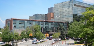 North Shore University Hospital in Manhasset. (Photo by Janelle Clausen)