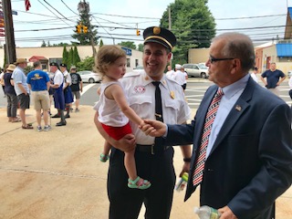 D’Urso attends Williston Park Independence Day parade