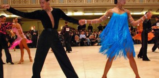 Nationally acclaimed ballroom dancers Artur and Alina Shvetsova will be visiting Great Neck Plaza. (Photo courtesy of Zimmerman/Edelson)