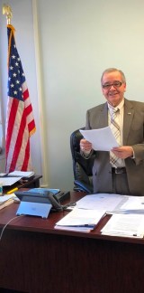 Assemblyman Anthony D’Urso, seen here at his desk, said he is pleased that the state plans to disclose the chemicals in everyday products. (Photo courtesy of Assemblyman Anthony D'Urso's office)