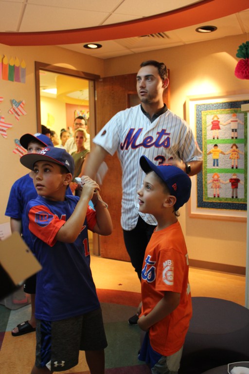 Mets Star Michael Conforto visits NYU Winthrop Cancer Center for Kids Mets Star Michael Conforto visits NYU Winthrop Cancer Center for Kids