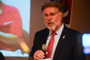 Robbie Donno, the founder of the Gift of Life, said the memory of Nisa Mickens and Kayla Cuevas "will become a light" and "a beacon of hope." (Photo by Janelle Clausen)