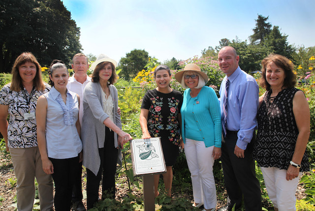 Town officials visit Clark butterfly garden Town officials visit Clark butterfly garden