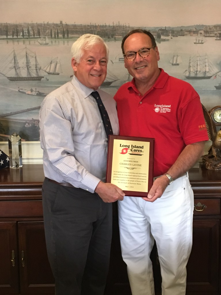LI Cares recognizes Assemblyman Lavine