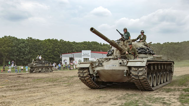 Labor Day weekend tank display to honor our military