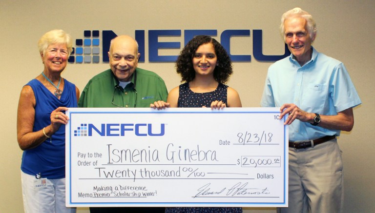 NEFCU awards $20K scholarship to NHP student NEFCU awards $20K scholarship to NHP student