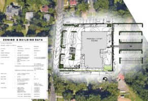 The site plan of the building. (Photo from Mojo Stumer)