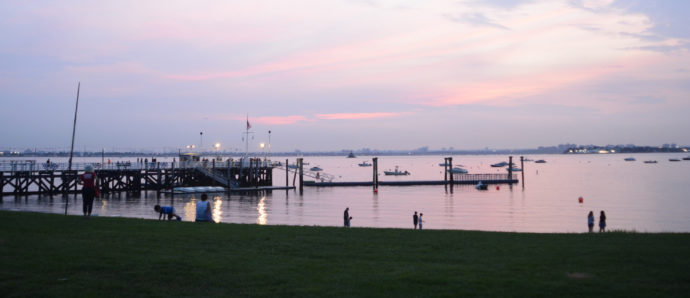 A waterfront view from Steppingstone Park, which grew while Tamarin was commissioner. (Photo by Janelle Clausen)