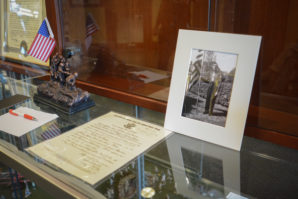 Pietro La Placa and his honorable discharge circa 1919. (Photo by Janelle Clausen)