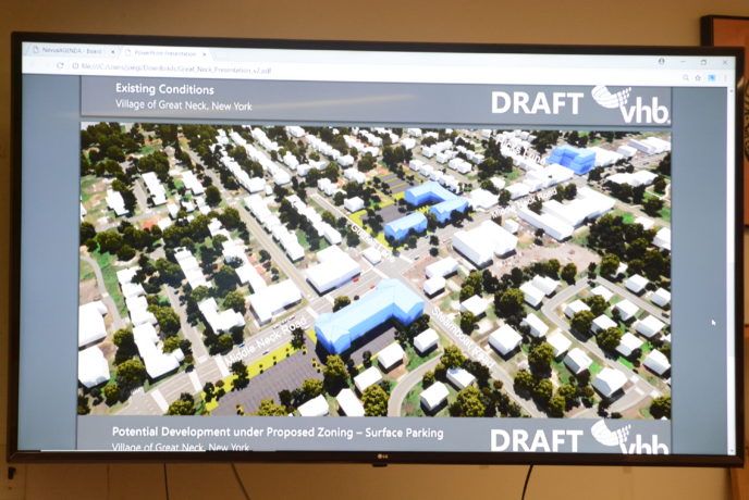 VHB highlighted three areas during its presentation. (Photo by Janelle Clausen)