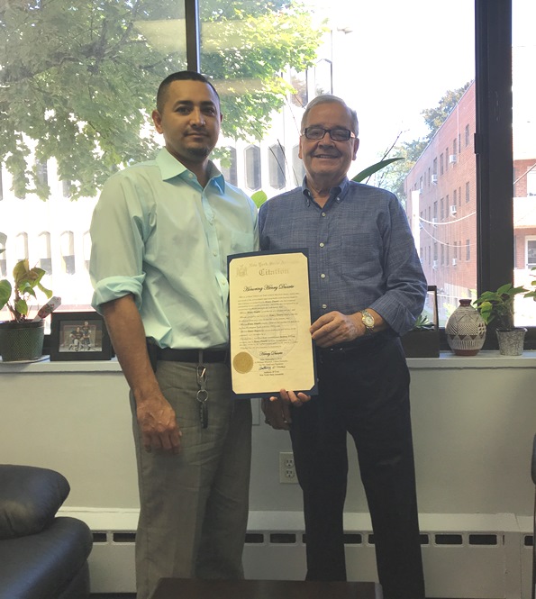 Assemblyman D’Urso presented citation to Port Washington lifesaver Henry Duarte Assemblyman D’Urso presented citation to Port Washington lifesaver Henry Duarte
