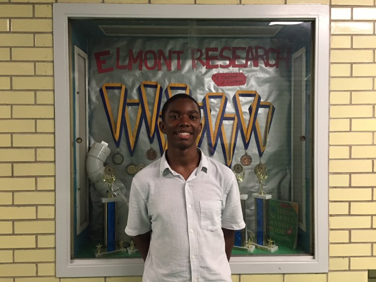 Elmont Senior science student published Elmont Senior science student published