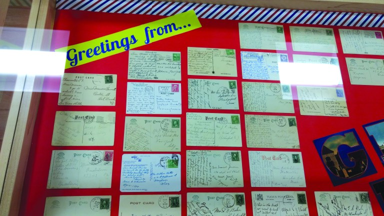Old Postcards Display at Main Library Old Postcards Display at Main Library