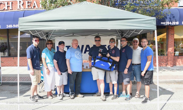 WP Ambulance Corp. accepts trauma kit for children at street fair
