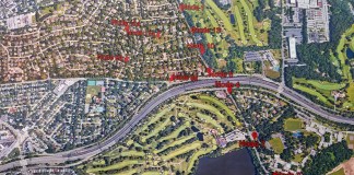 ExteNet Systems is proposing installing 13 cell nodes throughout Lake Success, the bulk of which would run along or near Lakeville Road. (Photo from ExteNet Systems)