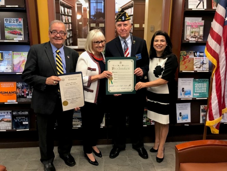 D’Urso presents citation to honor American Legion