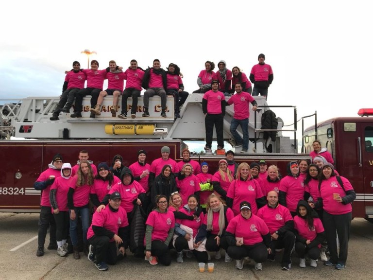 Great Neck Vigilants support one of their own in breast cancer walk
