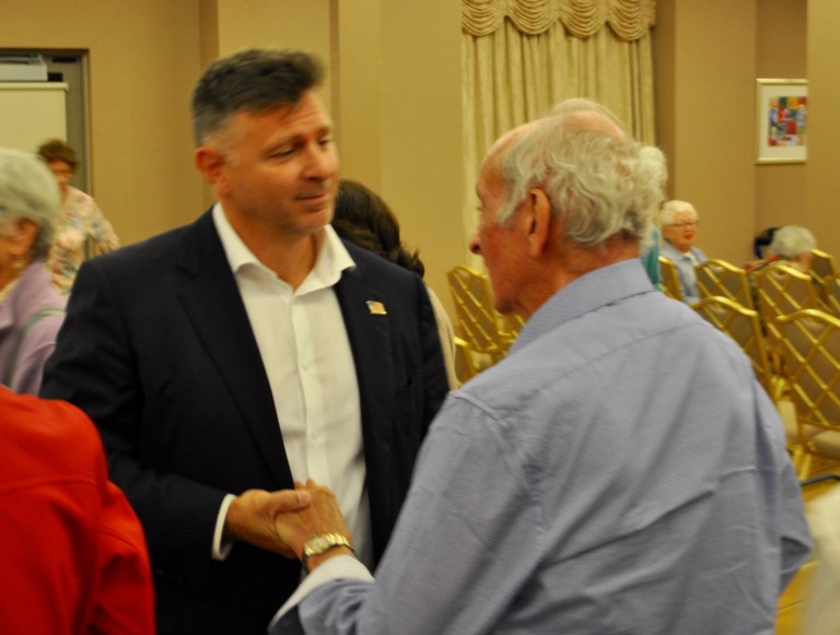 Suozzi, DeBono clash for first time at Port Washington debate Suozzi, DeBono clash for first time at Port Washington debate