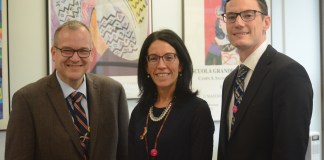 Principal Gina Cartolano and Assistant Principals Lenny DiBiase and Ryan Nadherney, the new team heading the school, said they are open to new ideas and making the school even better. (Photo by Janelle Clausen)