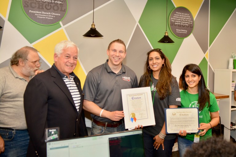 Legislator Joshua Lafazan and Assemblyman Chuck Lavine Welcome The Coder School to Roslyn Legislator Joshua Lafazan and Assemblyman Chuck Lavine Welcome The Coder School to Roslyn