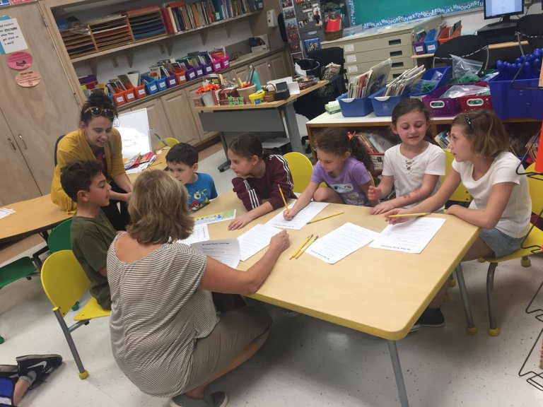 Fourth graders team up with first graders at South Salem