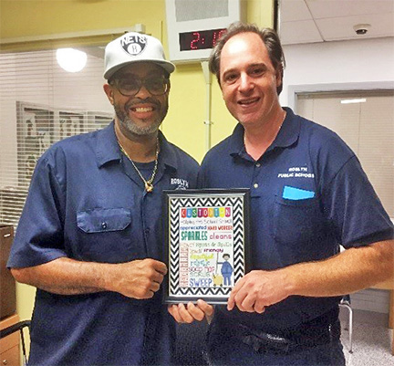 Heights School recognizes custodians