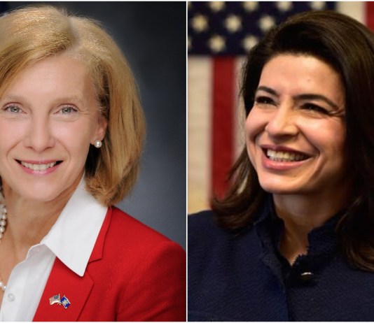 State Sen. Elaine Phillips, left, has out raised North Hempstead Town Councilwoman Anna Kaplan, according to campaign filing records. (Photos courtesy of Elaine Phillips and Anna Kaplan)