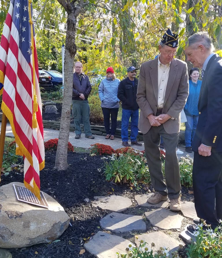 New Roslyn Harbor veteran’s memorial completes teen’s journey to becoming Eagle Scout