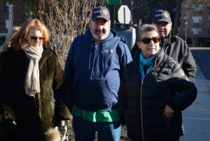 Lidia Epel, the president of the Rotary Club of Great Neck, speaks about late Rotarian Arnold Swartz. (Photo by Janelle Clausen)