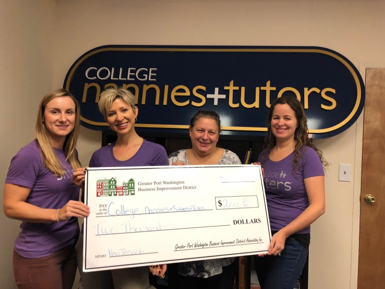 Port BID awards grant to College Nannies+Sitters+Tutors Port BID awards grant to College Nannies+Sitters+Tutors