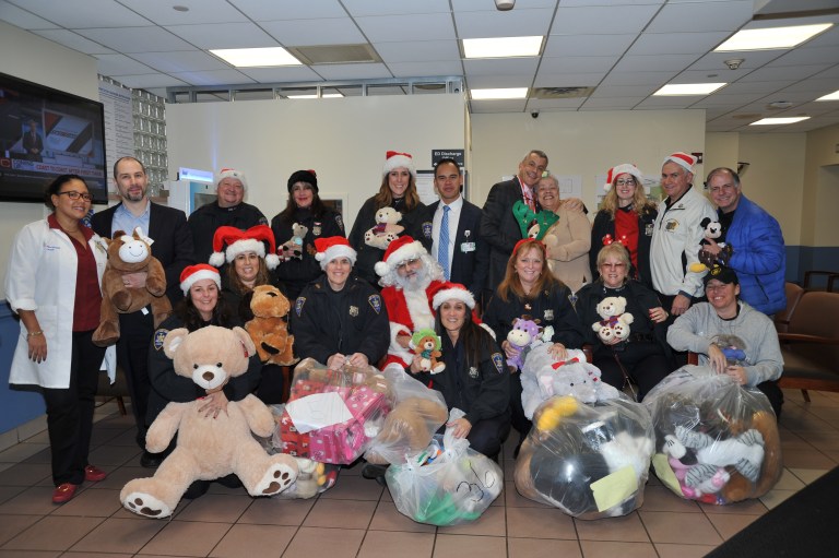 A very teddy Christmas gift for pediatric patients at LIJ Valley Stream