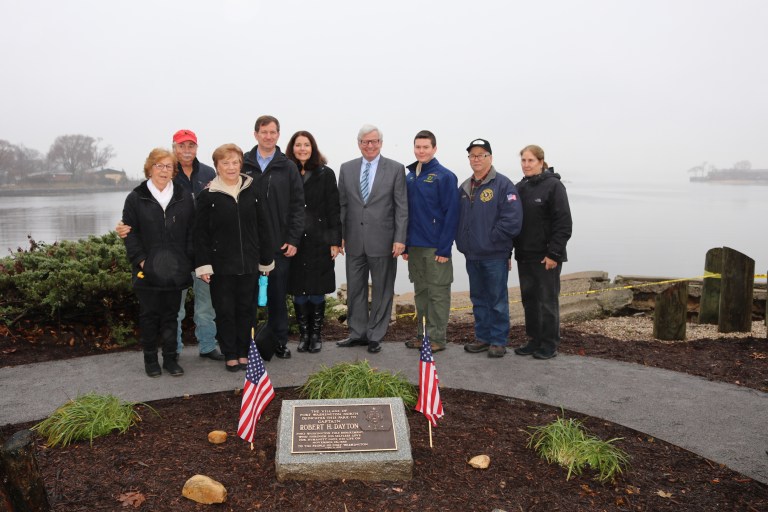 Port North unveils informational sign to commemorate Capt. Robert Dayton