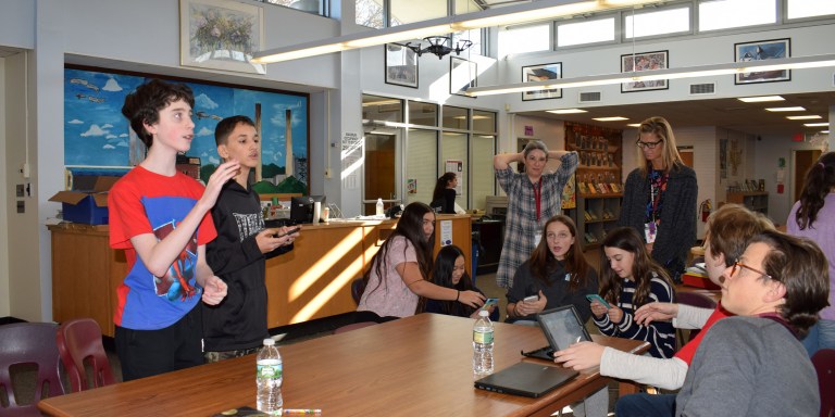 North Shore Middle School Participates in The Hour of Code