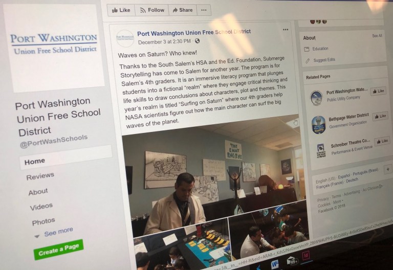Port Washington School District gets social