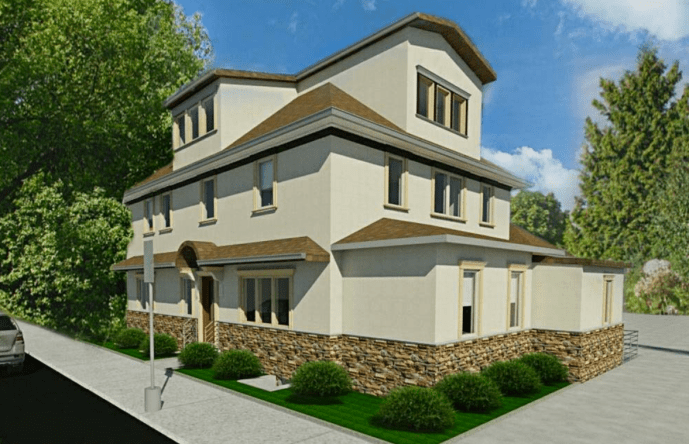 Ohr Haemeth, or Light of Truth, would be home to students and rabbis associated with a nearby synagogue. (Photo from Meltzer / Costa and Associates Architects & Engineers)