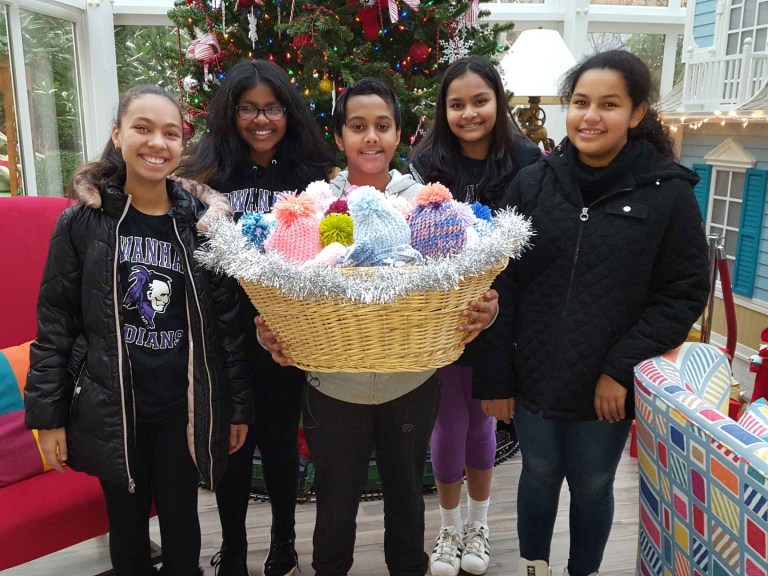 Sewanhaka Builders Club makes a special holiday donation Sewanhaka Builders Club makes a special holiday donation