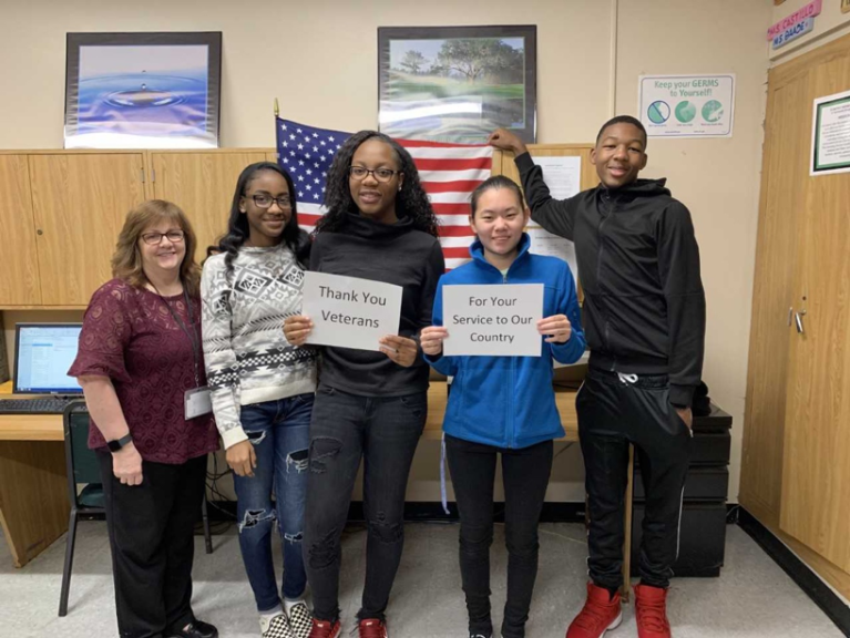 Elmont Business Honor Society raises money for veterans