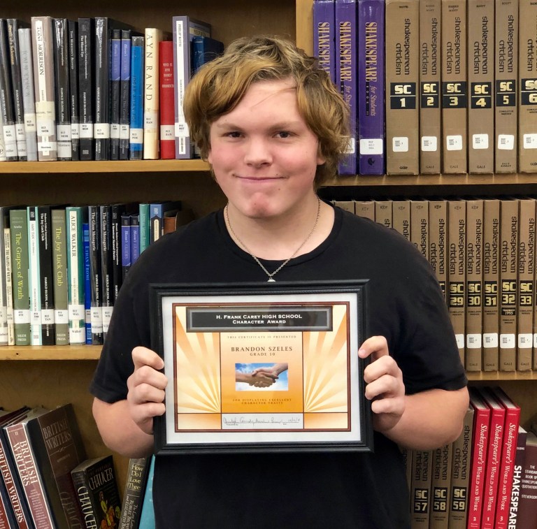 Carey sophomore named November Character