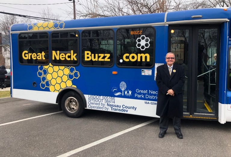 D’Urso welcomes Great Neck’s Buzz shuttle