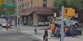 New York City police said a Great Neck woman was arrested in a collision that killed a pedestrian crossing 81st Street. (Photo from Google Maps)