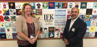 Assistant Principal Michelle Bell and Principal Ron Gimondo said they are excited that John F. Kennedy School will have its own pre-k program. (Photo courtesy of the Great Neck Public Schools)