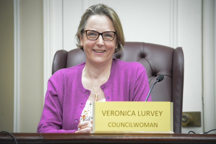 Veronica Lurvey said that if you told her six months ago she'd be sitting in Anna Kaplan's old Town Council seat, she'd be very "surprised." (Photo by Janelle Clausen)