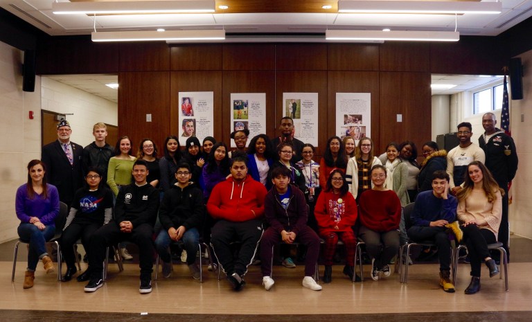 Sewanhaka art students honor heroes