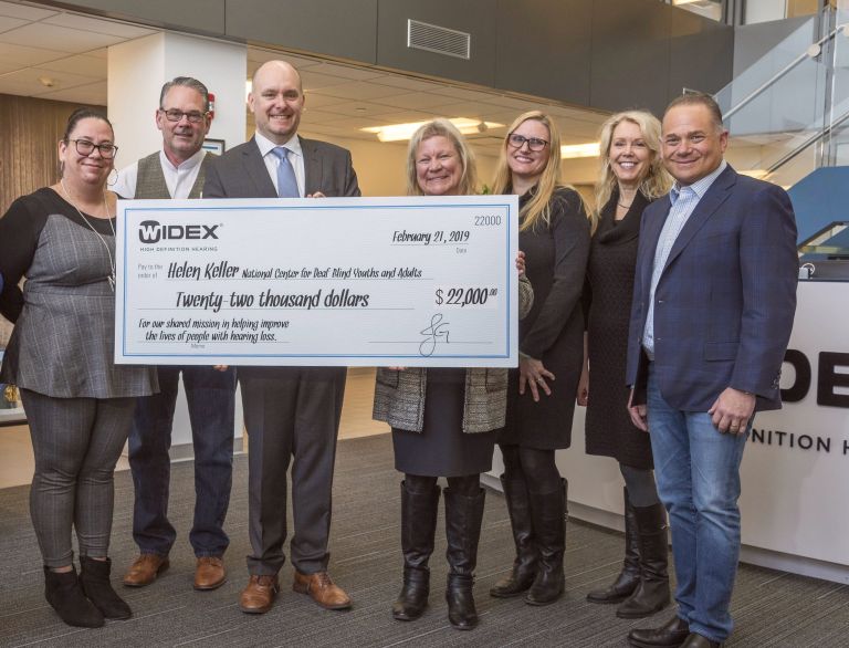 Helen Keller National Center received $22,000 donation from Widex USA Helen Keller National Center received $22,000 donation from Widex USA