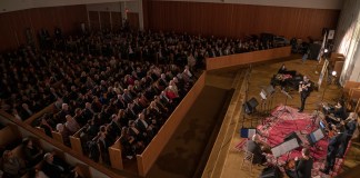 It was a full house at Temple Beth-El of Great Neck for a celebration of the Persian New Year, or Nowruz, on Saturday night. (Photo by Larry Hahn/HR Media Group)