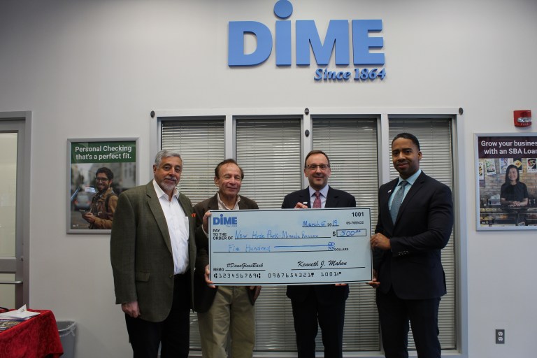 DIME donates $500 to NHP-Mineola Runners Club DIME donates $500 to NHP-Mineola Runners Club