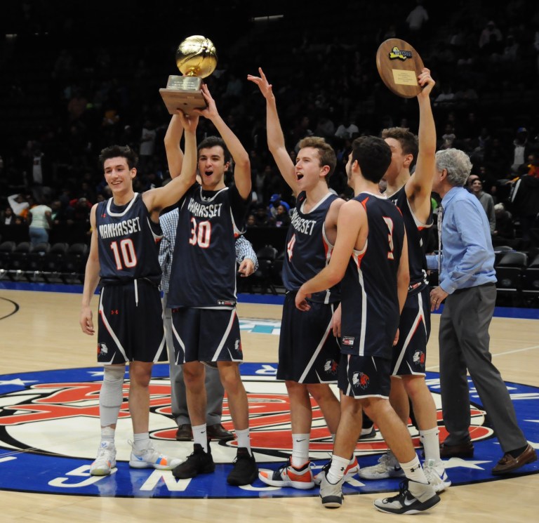 Manhasset basketball triumphs over Wyandanch, heads to state semis