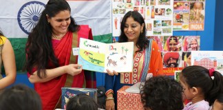 Parkville students 'visited' India and several other countries as part of the World's Fair earlier this month, with the help of parent volunteers. (Photo courtesy of Great Neck Public Schools)